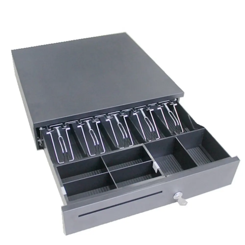 Hot Selling Cash Drawer in POS Systems 12V, High Quality Supermarket Money Lock Box Cash Register for sale