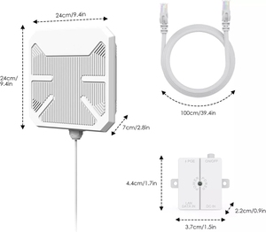 Bộ định tuyến <span class=keywords><strong>wifi</strong></span> ngoài trời ax3000 <span class=keywords><strong>Wifi</strong></span> 6 hướng 1km Phạm vi <span class=keywords><strong>WIFI</strong></span> Bộ định tuyến không dây lưới băng tần kép AP <span class=keywords><strong>Extender</strong></span> - Product Image 5