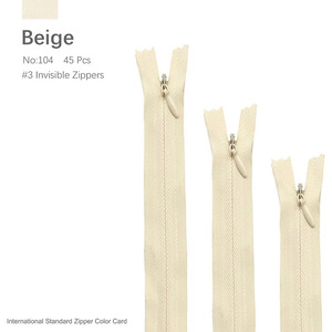 Fermeture éclair invisible en nylon personnalisée pour vêtements, robes, jupes, pantalons, accessoires vestimentaires, différentes tailles, couleurs et longueurs - Product Image 3
