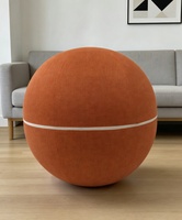 Chaise à billes d'équilibre ergonomique antidérapante, autoportante, écologique, durable et souple avec pompe pour le fitness, le yoga, l'exercice et la posture 65cm