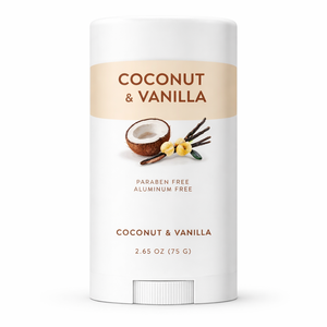 Déodorant naturel sans aluminium |   Contrôle des odeurs pendant 72 heures avec bicarbonate de soude, huile de coco et beurre de karité |   Noix de coco et vanille |   OEM - Product Image 1
