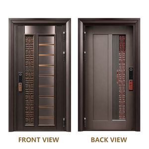 Porte d'Ingresso Principali DEZOTON di Lusso Moderne in Acciaio con Zanzariera, Porte di Sicurezza Blindate Automatiche Intelligenti - Product Image 3