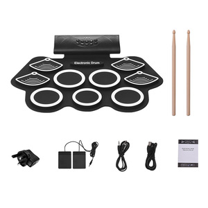 Kit de tambor enrollable para niños, batería electrónica, juguetes, instrumentos musicales, venta al por mayor - Product Image 2