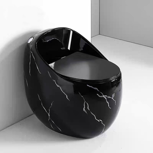 Thiết kế mới phòng tắm thiết bị vệ sinh <span class=keywords><strong>WC</strong></span> gốm Vòng trứng Shape đen trắng mô hình bằng đá cẩm thạch nhà vệ sinh - Product Image 4