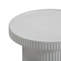 Table basse de canapé de style crème, table de chevet/table d'angle de chambre à coucher plate, petite table d'appoint de salon à l'oxyde de magnésium
