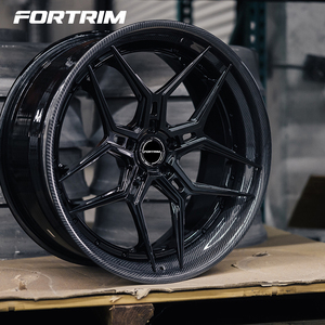 Roues en fibre de carbone chromées concaves forgées FORTRIM 5x114.3 5x112 5x130 19 20 21 22 24 26 pouces pour <span class=keywords><strong>Audi</strong></span> A3 S6 A3 bmw F10 E90 - Product Image 1