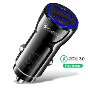 Factory Pd20w Car Charger Cigarette Lighter 38W Fast Charger 40W PD QC 3.0 Dual Port 12v 24v Automatic Usb C Car Power Adapter