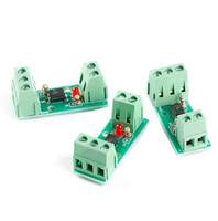 Módulo de Aislamiento Optoacoplado de 1 Canal PC817 EL817 3V-5V 12V 24V, Aislador Fotoeléctrico con Soporte de Riel, Placa de Motor de Accionamiento PLC