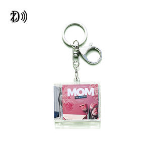 Mini álbum de acrílico personalizado NFC llavero portátil RFID NTAG213 Etiqueta de moneda redonda Mini álbum llavero para mercancía estrella - Product Image 1