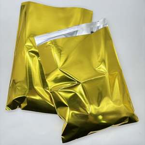 Custom LOGO Gold Mailing Bag for Clothing Metallic Shipping <b>Mailer</b> Express Bag - Product Image 1