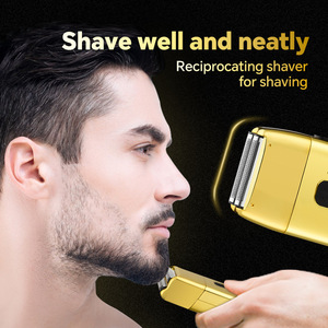 Rasoirs électriques pour hommes Rasoir étanche rechargeable avec 3 vitesses réglables Affichage LED Rasoir visage/barbe/tête - Product Image 2