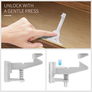 Bán buôn OEM trẻ em khóa tủ chống mở cửa bé khóa cửa trẻ em trẻ mới biết đi bảo vệ bé ngăn kéo khóa - Product Image 4