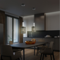 Lustre SkyCam de style traditionnel moderne E27 E26, lampe décorative, luminaire suspendu d'intérieur
