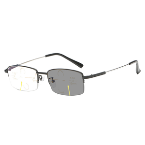 Lunettes de lecture <span class=keywords><strong>progressives</strong></span> photochromiques fines, anti-lumière bleue, en titane à mémoire de forme, verres PC, adaptatives aux UV, multifocales - Product Image 1