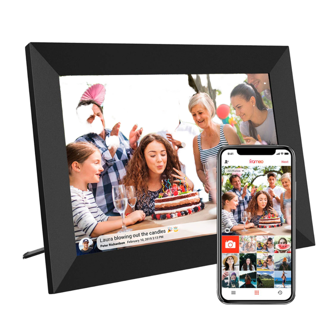 10.1inch Acrylic Gift Digital Picture Frame with Touch Screen 32GB WiFi (802.11b/g/n) MP3 AVI Photo & Video 1GB RAM RK3126C 1.5G