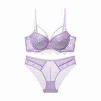 Vente en gros usine Lingerie sexy de haute qualité pour femmes, soutien-gorge en dentelle fin à bretelles croisées, sans armatures, pour poitrines généreuses, effet push-up discret, ODM