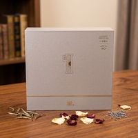 Boîte à tiroir rigide de luxe avec logo personnalisé, emballage cadeau, boîte en papier coulissante pour parfum, bijoux, bougie