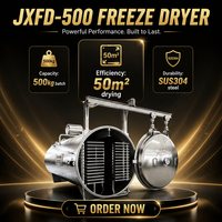 Lyophilisateur sous vide JXFD-300, capacité de 300 kg, machine de lyophilisation en acier inoxydable SUS304 pour la transformation alimentaire