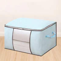 Lot de 6 sacs de rangement pliables en lin écologique de 90 L pour vêtements et couvertures, idéaux pour organiser la chambre