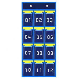 Organizador Colgante Azul de 24 Bolsillos para Teléfono Celular - Product Image 4
