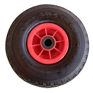 Roue pneumatique en caoutchouc 3.00-4 avec jante en plastique 260x85mm, roue pour chariot à main, pneu gonflable en caoutchouc de 10 pouces, durable, type de trou de fixation <span class=keywords><strong>6</strong></span> - Product Image 6