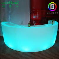 Meubles de bar commerciaux nouveaux tableaux à LED meubles de comptoir de maison portables en plastique ensembles de meubles de bar à LED comptoir de bar mobile