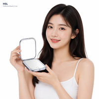 Miroir de maquillage LED portable avec grossissement 1X/5X, variateur tactile, lumière à mémoire 3 couleurs, arrêt automatique 15 min, rechargeable Type-C