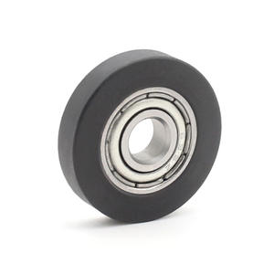 Roue de guidage à roulement en TPU enduit de polyuréthane silencieuse et résistante à l'usure 5*19.6*4mm, pièces d'équipement de manutention de matériaux pour convoyeur plat - Product Image 3