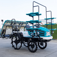 Transplanteuse de riz à 8 rangs à moteur diesel haute vitesse pour usage agricole, facile à utiliser