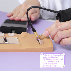 פינקי לם מקצועי נטענת 405nnm עפעף מנורת & דיוק פינצטה ייבוש מהיר מרגיע משולב - Product Image 3