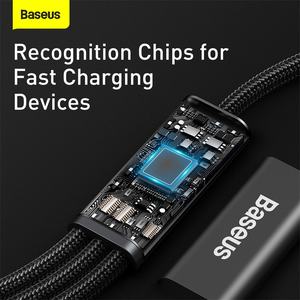 Ba <span class=keywords><strong>seus</strong></span> Rapid Series 3 en 1 Cable de datos de carga rápida Tipo-C a C + L + C PD 20W Cable de carga rápida para teléfono móvil y tableta - Product Image 4