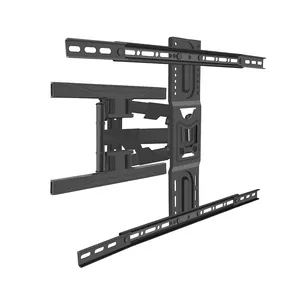 Braket dudukan dinding TV dapat diatur dudukan LCD dudukan TV Putar cocok untuk 45-75 inci pabrik grosir braket tv