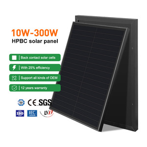 50W 100W 120W 200W 300W đầy đủ màu đen năng lượng mặt trời bảng điều khiển mono tế bào hpbc 12V 24V 36V 48V Kính PV năng lượng mặt trời bảng điều khiển cho off-lưới năng lượng mặt trời hệ thống - Product Image 1