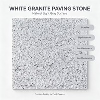 Dalles de pavage en granit naturel chinois sablé, coupées sur mesure, directement de l'usine, panneaux de revêtement mural extérieur modernes et durables, garantie 1 an