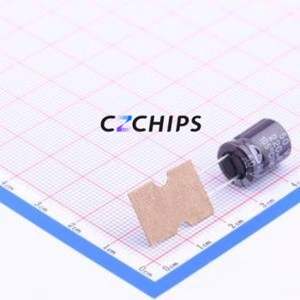 Condensateur électrolytique en aluminium à montage traversant RD1H227M1012M, composant à montage traversant (THT), D10xL12.5mm 220uF 20% 50V 5mm - Product Image 1