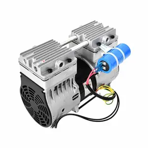 Bơm Hút Chân Không Không Dầu 220V 600W 160L/PHÚT Chi Phí Nhà Máy Bơm Pít-tông Khô Cho Máy Vắt Sữa Dê Bò