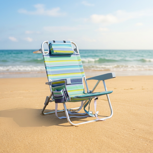 Chaise de plage pliable légère personnalisée OEM |   Cadre en aluminium, tissu Oxford 600D, design moderne, pêche portable - Product Image 3