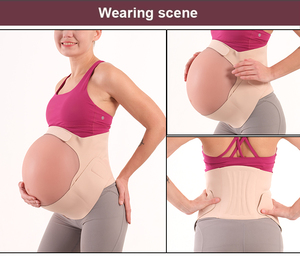 <span class=keywords><strong>Ceinture</strong></span> <span class=keywords><strong>de</strong></span> Maternité Respirante Personnalisée, Bande Abdominale Élastique Douce, <span class=keywords><strong>Soutien</strong></span> Ventral pour Femmes Enceintes - Product Image 4