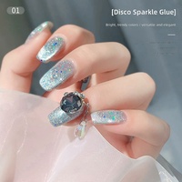 Missgooey Vernis Gel Pailleté Sans HEMA Sans TPO 20 Couleurs Haute Pigmentation Marque Privée OEM Salon de Manucure CE /CPNP
