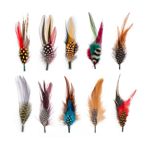 Mua một chiếc mũ và cho đi lông tự nhiên phụ kiện mũ lông vũ Huayi - Product Image 2