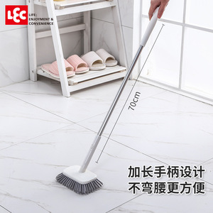Brosse de nettoyage pour sol de salle de bain Lec, poils rigides, long manche, en nylon, pour toilettes, carrelages et sols - Product Image 4