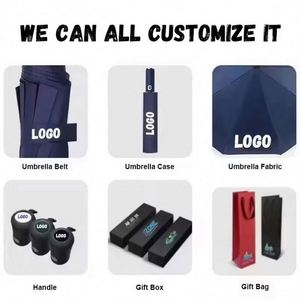 Promotional Multi Color Custom Logo 3 Folding 3-Folding Sun and Rain Water-Repellent Umbrella With Uv Protection - Product Image 6
