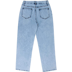 <strong>Beige</strong> Blue Streetwear Vintage Low Rise Straight Leg Y2K <strong>Jeans</strong> Denim Pants <strong>for</strong> <strong>Women</strong> - Product Image 4