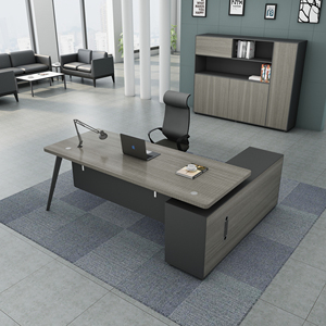 ชุดโต๊ะทำงานสำหรับผู้บริหารแบบทันสมัยขาเหล็กเฟอร์นิเจอร์เชิงพาณิชย์สำหรับใช้ในสำนักงานคอมพิวเตอร์ - Product Image 6