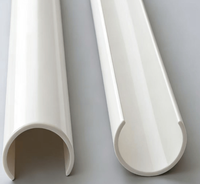 Tuyau en CPVC de 1/2 pouce à 12 pouces pour la distribution d'eau chaude et les systèmes de plomberie commerciale, avec une longue durée de vie, tubes en PVC-C