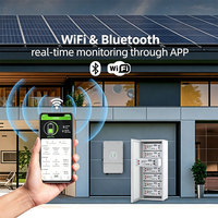 Batterie de stockage intérieure 2,56 kWh 5,12 kWh 10,24 kWh 14,336 kWh, pack lithium pour montage mural ou en armoire, pour maison, magasin, clinique, bureau