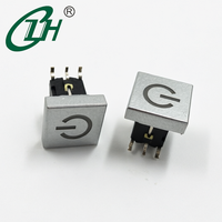 Interrupteurs tactiles personnalisés, interrupteur à bouton-poussoir vertical 6*6mm, 1NO 6 broches, interrupteur à clé autobloquant, 30V 0.03A