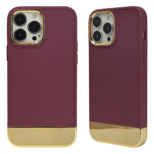 Funda protectora de teléfono móvil para hombre, <span class=keywords><strong>carcasa</strong></span> de Color contrastante con chapado de Color para <span class=keywords><strong>iPhone</strong></span> - Product Image 3