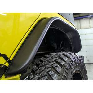 Arcs de roue de style plat évasements de garde-boue de sourcil de roue pour accessoires <span class=keywords><strong>Jeep</strong></span> <span class=keywords><strong>Wrangler</strong></span> <span class=keywords><strong>JK</strong></span> 4x4 2007-2017 - Product Image 2