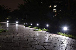 10 LED 100 Lumen Lumières Solaires Lumineuses Extérieur Étanche Paysage Projecteur Lampes De Sécurité pour Allée Voie Passerelle - Product Image 3